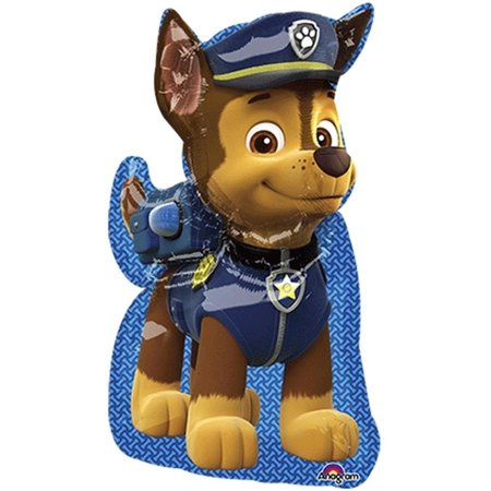 LOFTUS INTERNATIONAL Loftus International A3-4495 23 x 31 in. Paw Patrol Chase Super Shape Balloon - Pack of 4 A3-4495